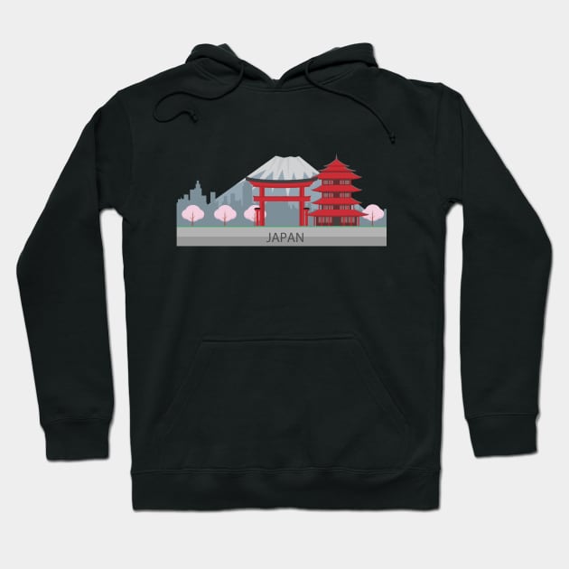 Japan Hoodie by TomCage